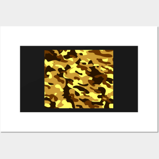 Camouflage Brown Posters and Art